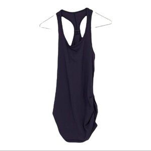 Karma plum purple ruched sides  workout tank top small